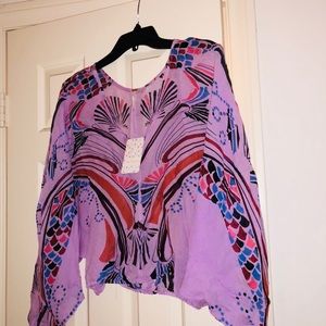 Free. People floral dolman loose top